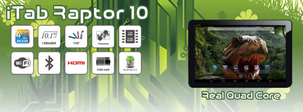 Tableta Quad Core Raptor 10