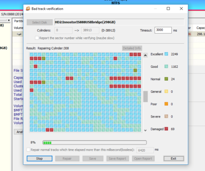 wd scorpio bad sectors picasso