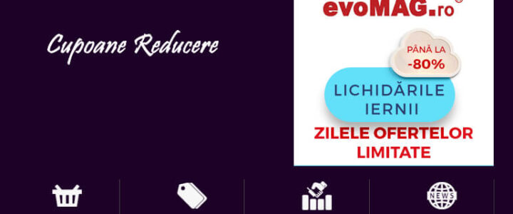 Vouchere Evomag: Cupoane de reduceri pentru electronice și electrocasnice. (P)
